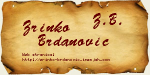 Zrinko Brdanović vizit kartica